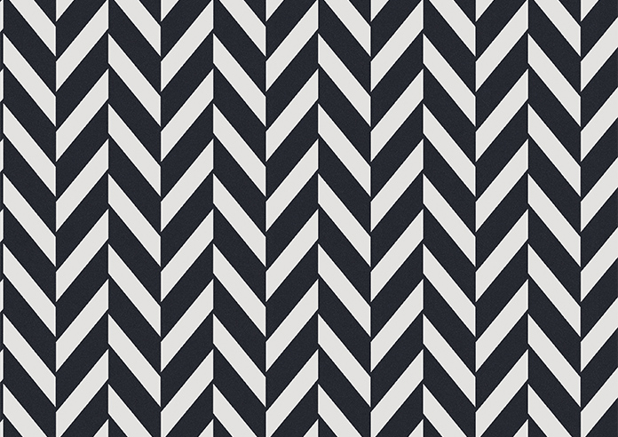 Chevron Stripe, Navy - Roman Blind - Image 7
